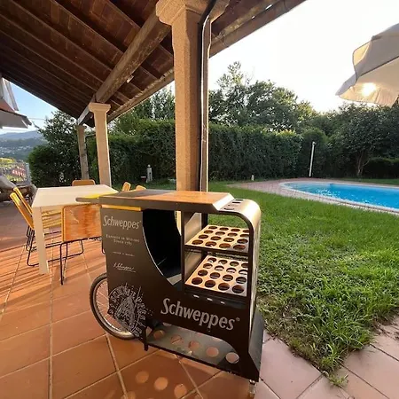 빌라 Casa En El Campo Con Piscina